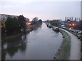 Narrow boats on the canal at Burscough