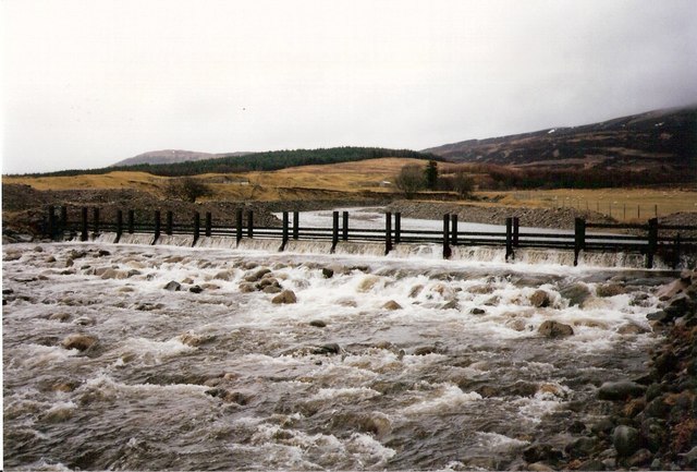 Ford to north of the Spey Dam