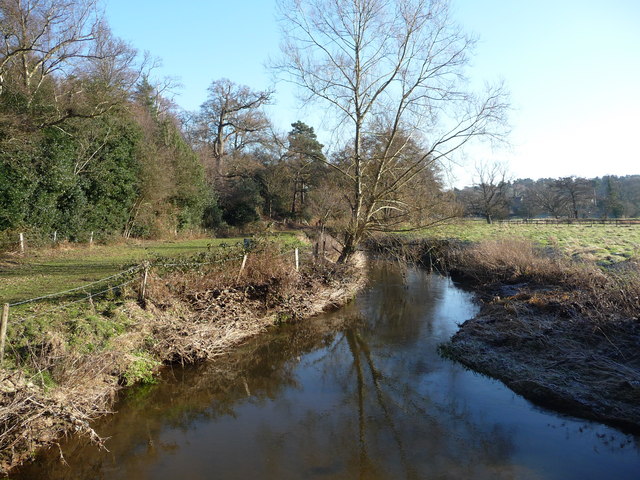 The River Wey and flood plain © Diane Sambrook :: Geograph Britain and ...