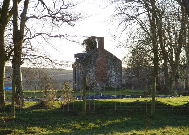 Derelict old farmhouse at Trefenty