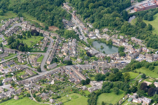 Cromford Market place and surrounding area