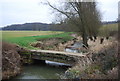 Footbridge across a distributary of the River Rother