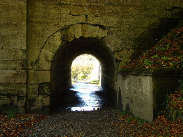 Foot path under Bridge over Calder Water