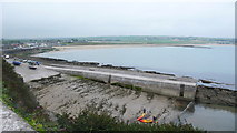 X1977 : Ardmore   Co Waterford     Harbour and beach by Paul Leonard