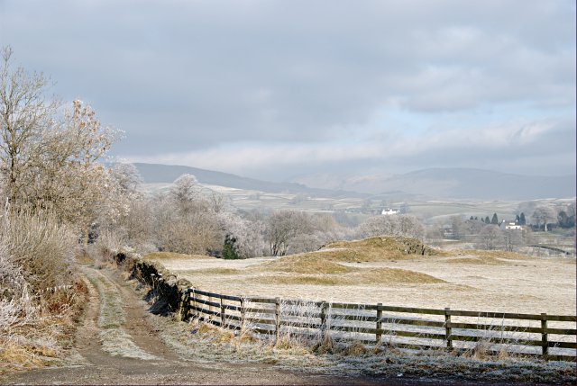 Winter landscape beside the A591