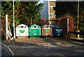 Recycling Centre by the University of Plymouth buildings