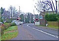 Mill Lane and level crossing looking east