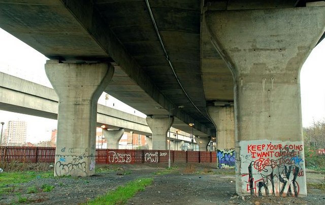 Under the road and railway, Belfast