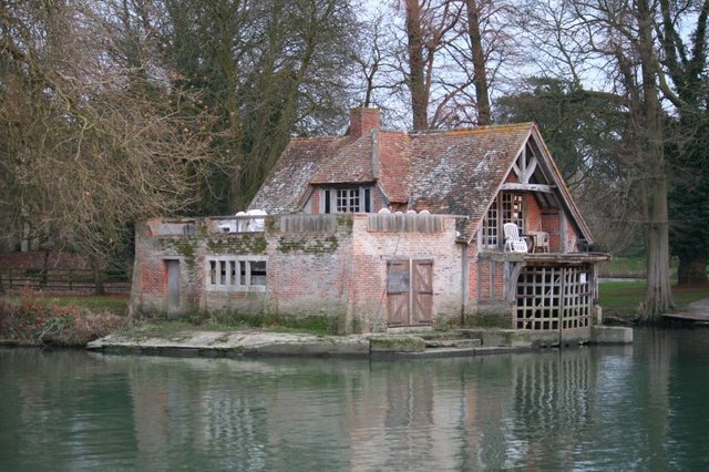 Side of the boathouse