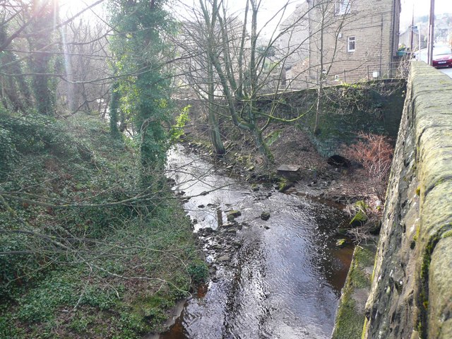 The River Holme alongside Woodhead Road, Holmfirth