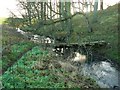 Wooden footbridge