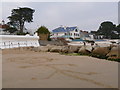 Sandbanks: smiley face on the beach