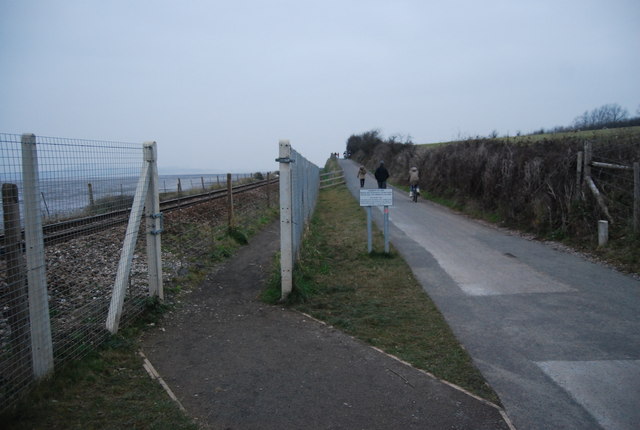 National Cycleway 2 & East Devon Way separate