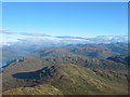 NN3602 : View north from the summit of Ben Lomond by Dannie Calder