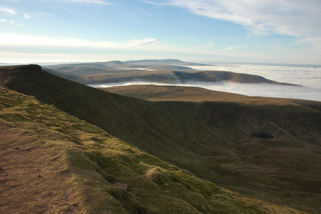 View to the west from Pen y Fan
