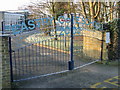 The Millennium gates on Eastry C of E primary school