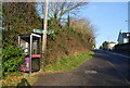 Telephone box at the junction of Hall Lane & Teignmouth Rd, Holcombe