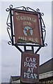 The Stagborough Arms pub sign, 81 Lower Lickhill Road