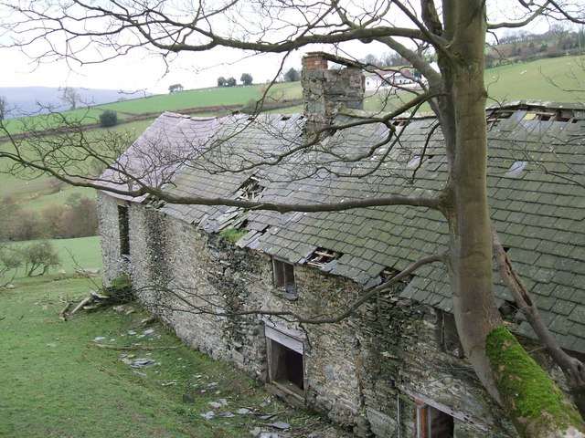 Ruined farm of Nant near Bryneglwys Denbighshire