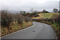 Corner on the A485 near Ty