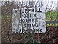 Snuffmill Pools car park notice