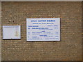 TM2055 : Otley Baptist Church Notice Board by Geographer