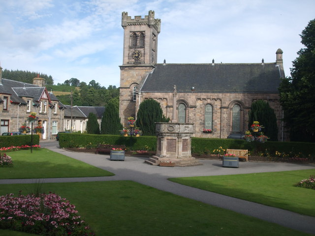 Aberlour Village Square and Church