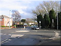 Junction of Stourbridge Road & Meadow Road showing War Memorial