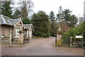 NO5051 : Driveway to Reswallie House by Alan Morrison