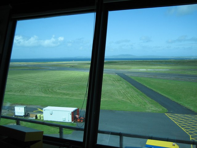 Islay Airport view from the control tower