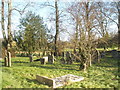 A peaceful scene in the churchyard at St Andrew