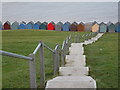 Steps from the Western Esplanade to the beach huts