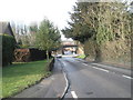 Looking from Glebe Corner down the B2177 to the A32