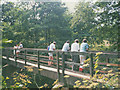 Footbridge over the Bollin at Thorns Green