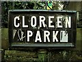 Street sign, Cloreen Park