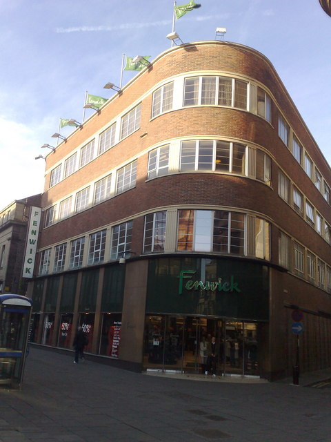 Fenwick's department store entrance on Blackett Street