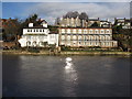 Houses next to the River Dee