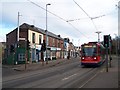 Langsett Road Shops and Supertram, Hillsborough, Sheffield