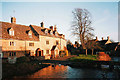 Winter sunset at Lower Slaughter - 1