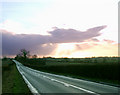 SP3766 : Fosse Way sunset by Andy F