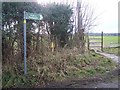 Footpath on Pested Bars Road