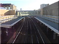 Woolwich Arsenal station, platforms from footbridge