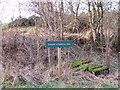 Sign for Footpath to Easterton