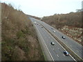 M25, view from bridlepath near Halstead Kent