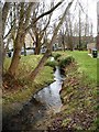 Stream by Main Street Burley in Wharfedale