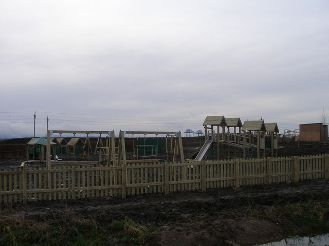Children's play area in the RSPB reserve