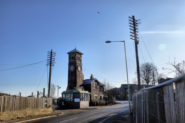 Ashford : Railway Works entrance and clocktower