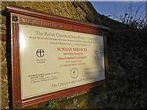TQ4053 : Notice Board, St Peter's Church, Limpsfield, Surrey by Christine Matthews