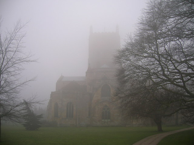 Tewkesbury Abbey In Mist