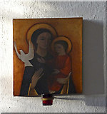 TQ4053 : Icon of Our Lady, St Peter's, Limpsfield, Surrey by Christine Matthews